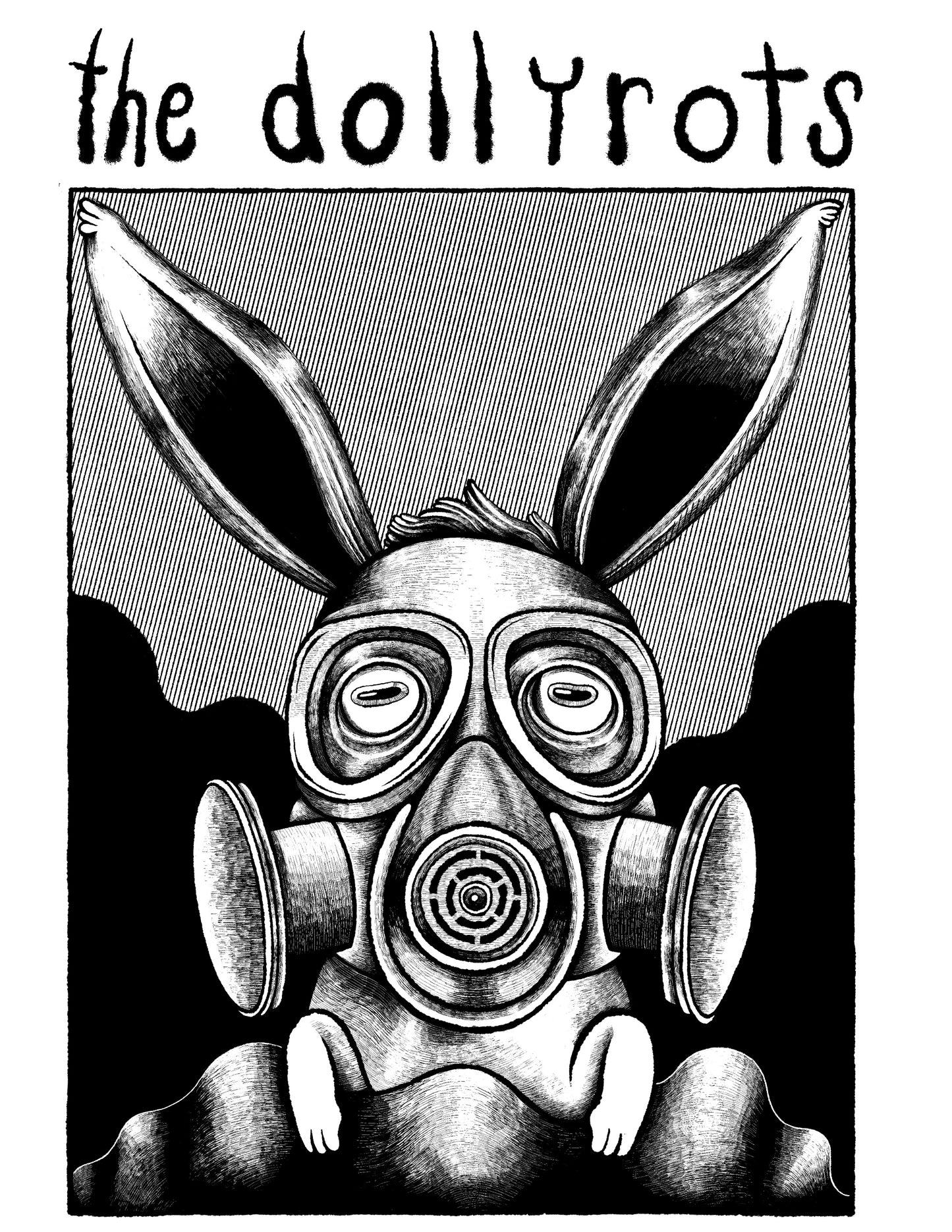 Haunted Gasmask Bunny Tee