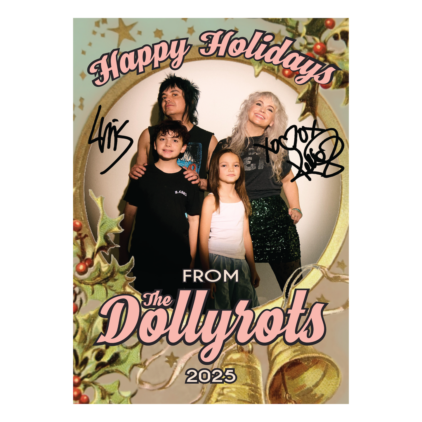 2025 Dollyrot Family Holiday Magnetic Card