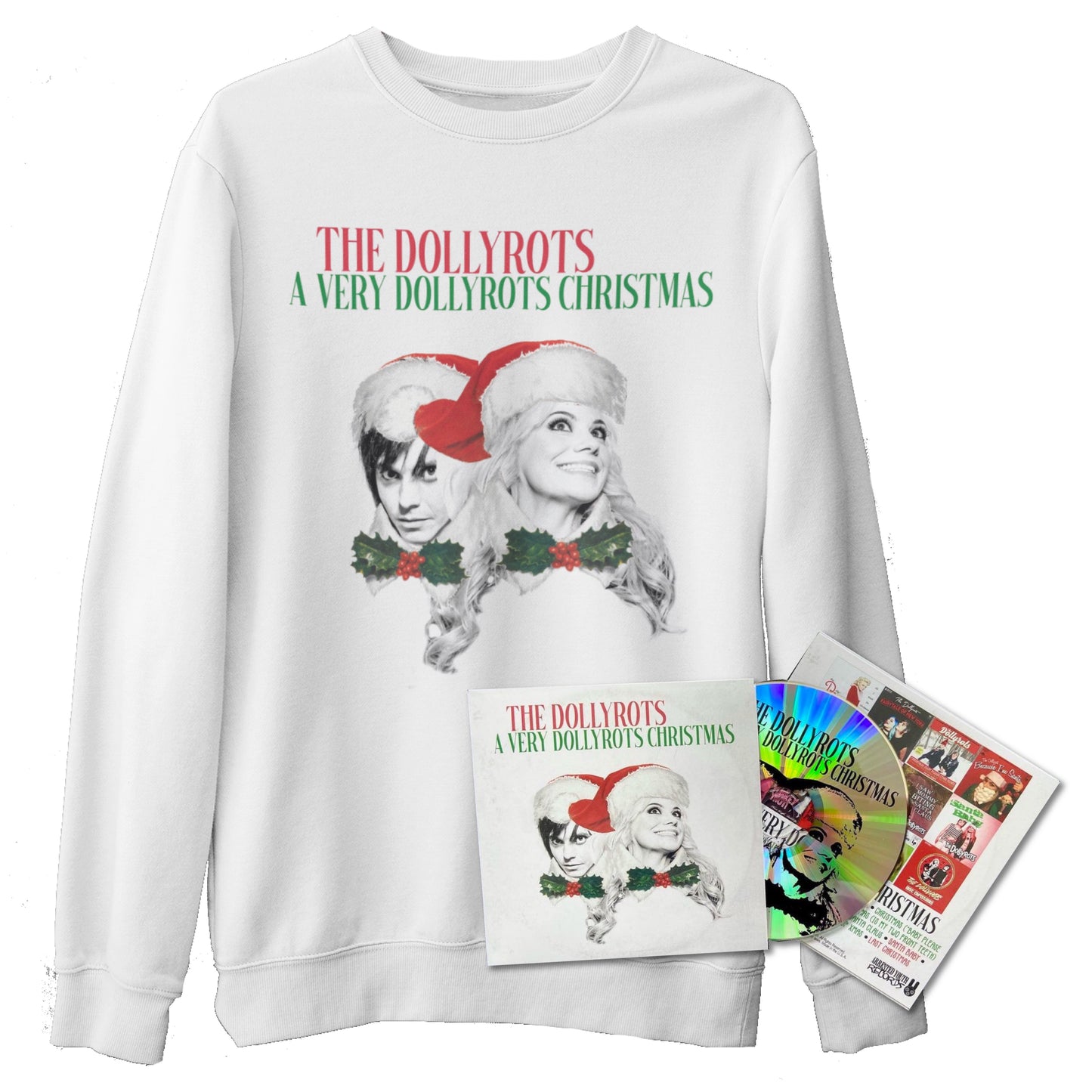 A Very Dollyrots Christmas Sweater & CD Bundle